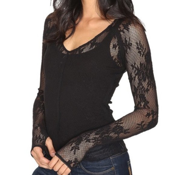 lace mesh top